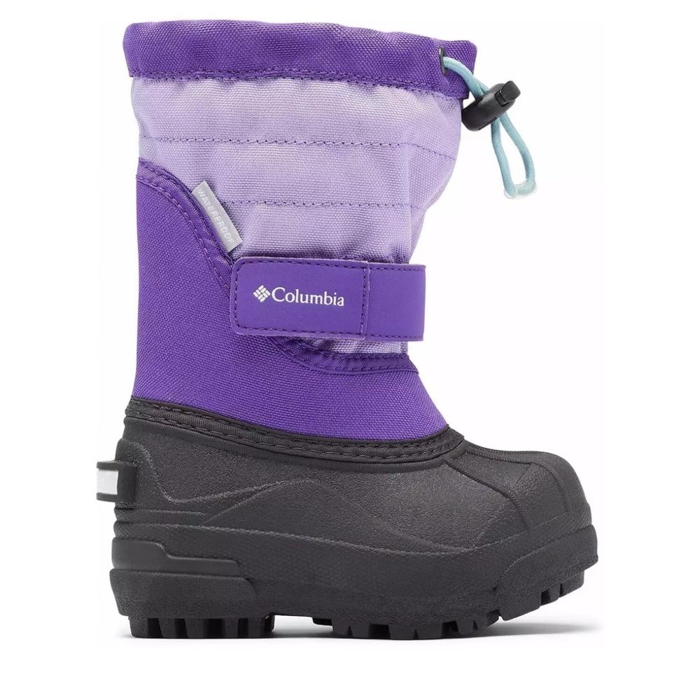 Columbia Kids Purple and Black Snow Boots